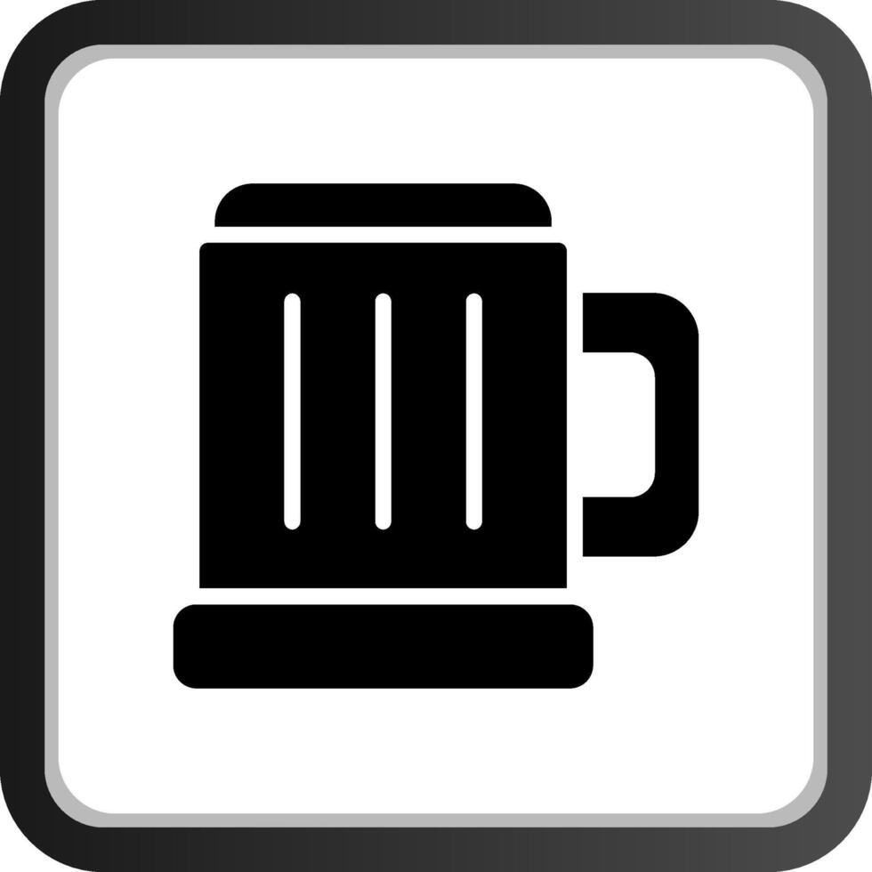 caneca de design de ícone criativo de cerveja vetor