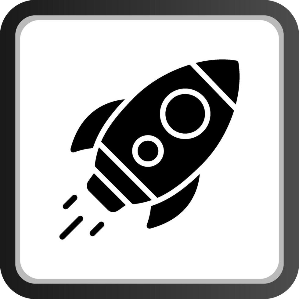 design de ícone criativo de foguete vetor