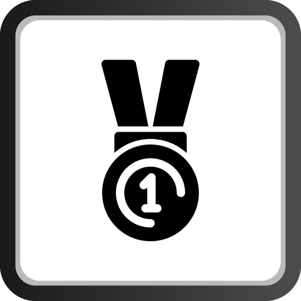 design de ícone criativo de medalha vetor