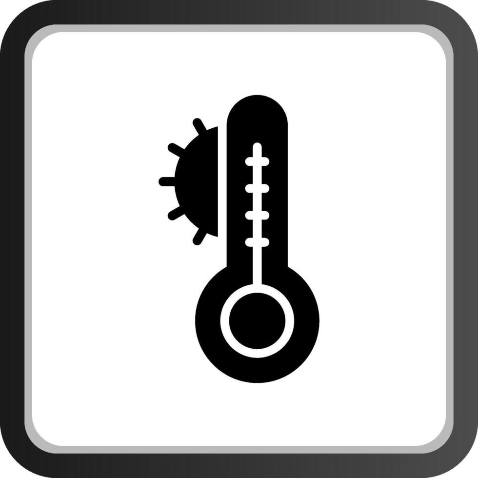 design de ícone criativo de temperatura vetor