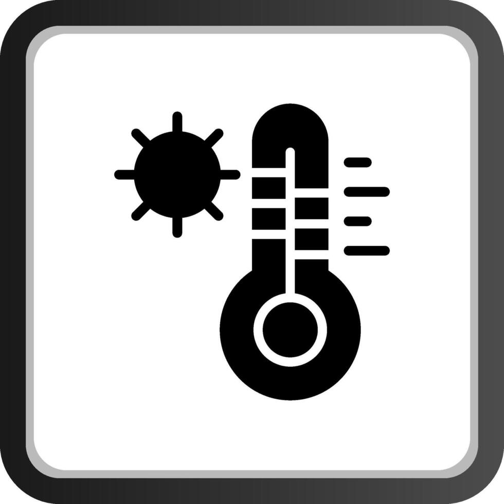 design de ícone criativo de temperatura quente vetor