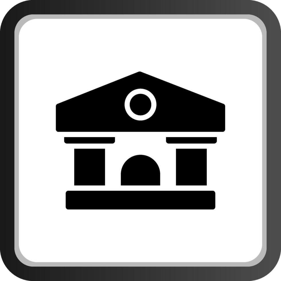 design de ícone criativo de banco vetor