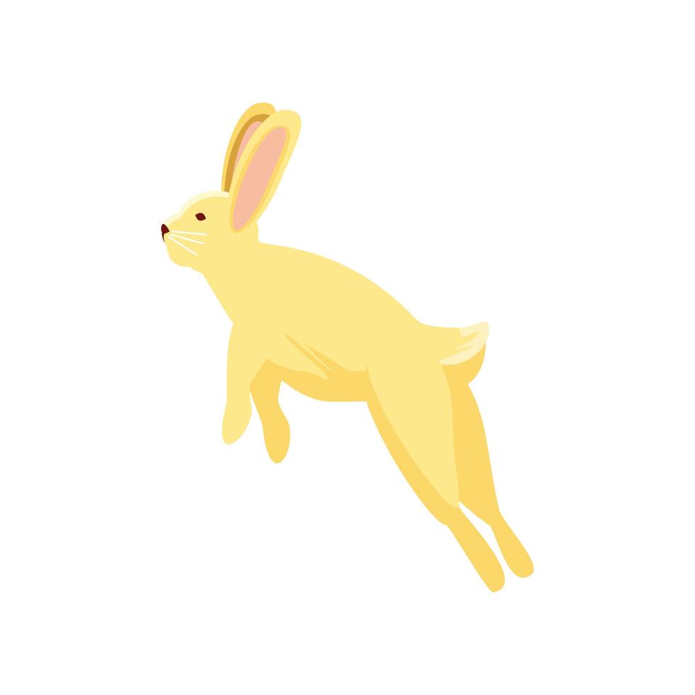 ícone de coelho pulando vetor