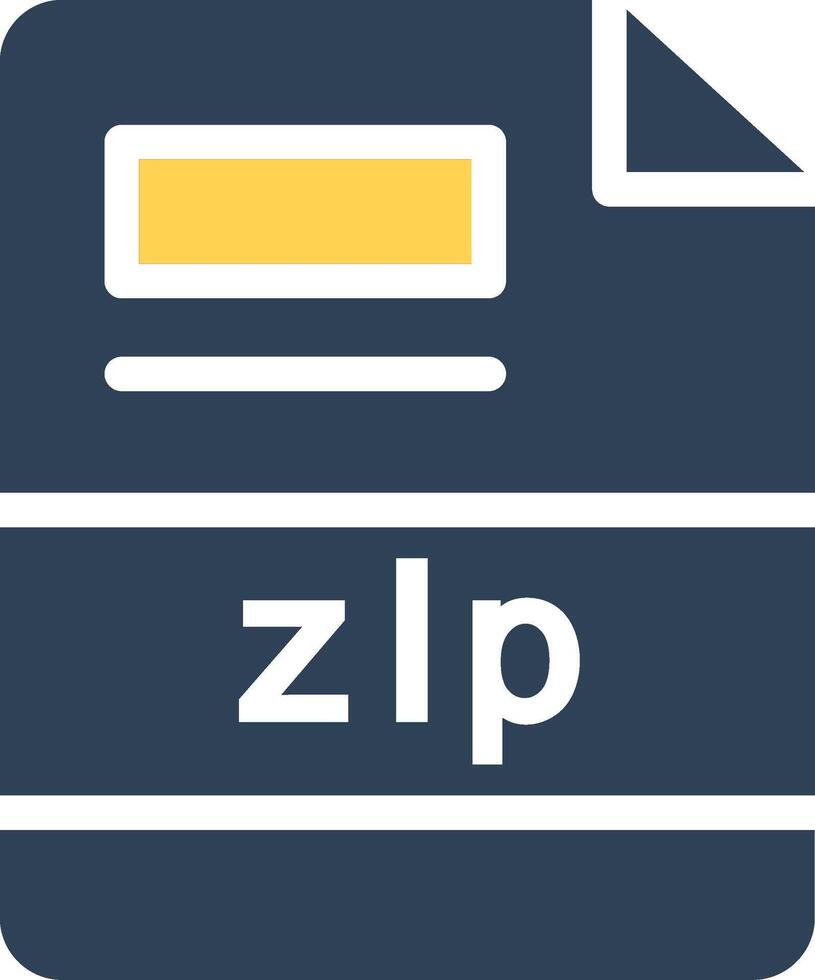 design de ícone criativo zip vetor