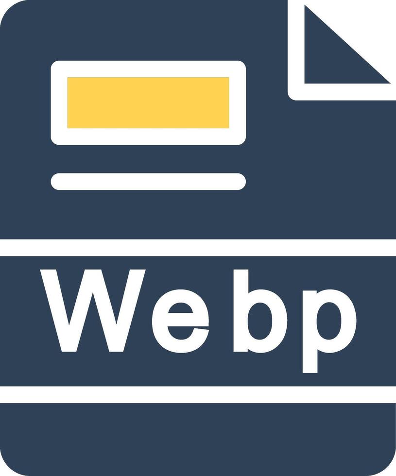 webp criativo ícone Projeto vetor