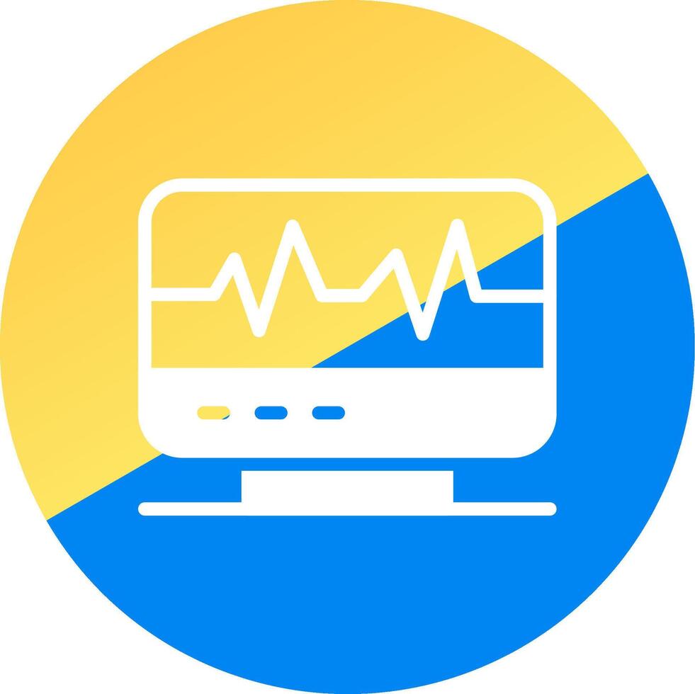 eletrocardiograma criativo ícone Projeto vetor