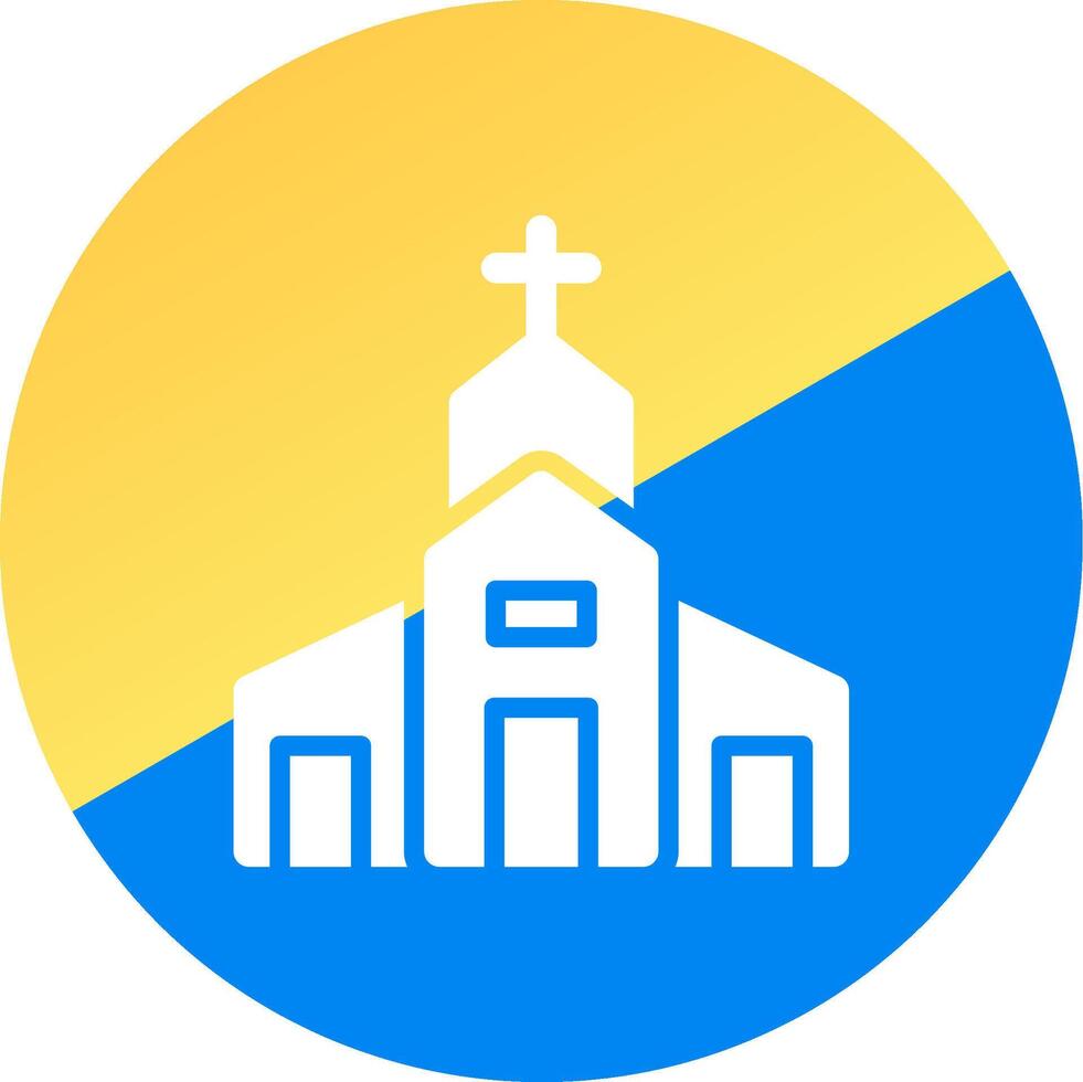 design de ícone criativo de igreja vetor