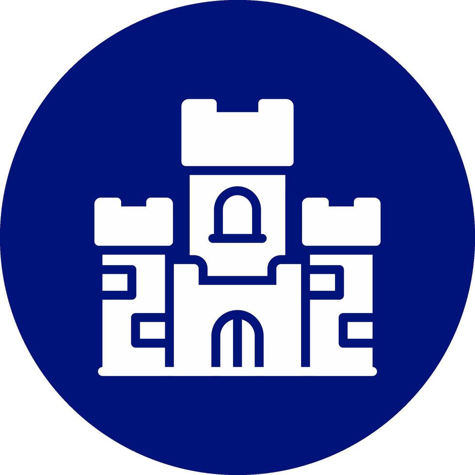 design de ícone criativo de castelo vetor