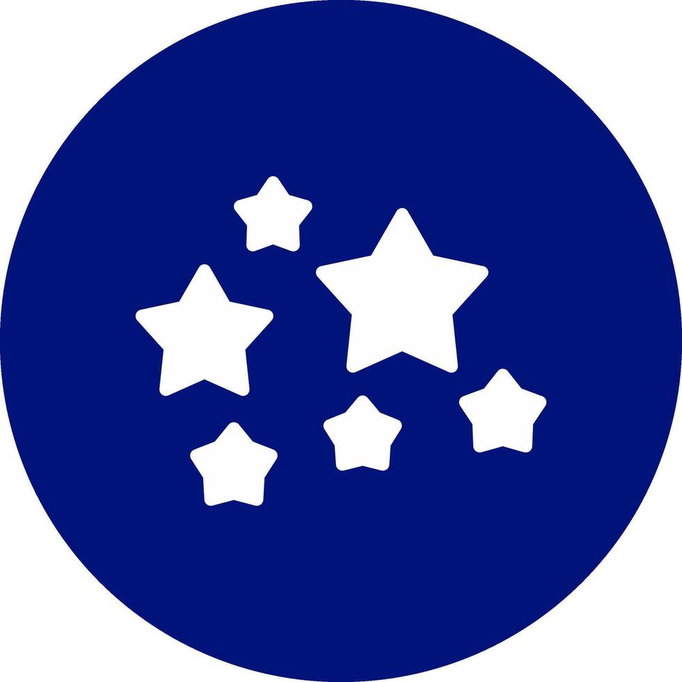 design de ícone criativo de estrelas vetor