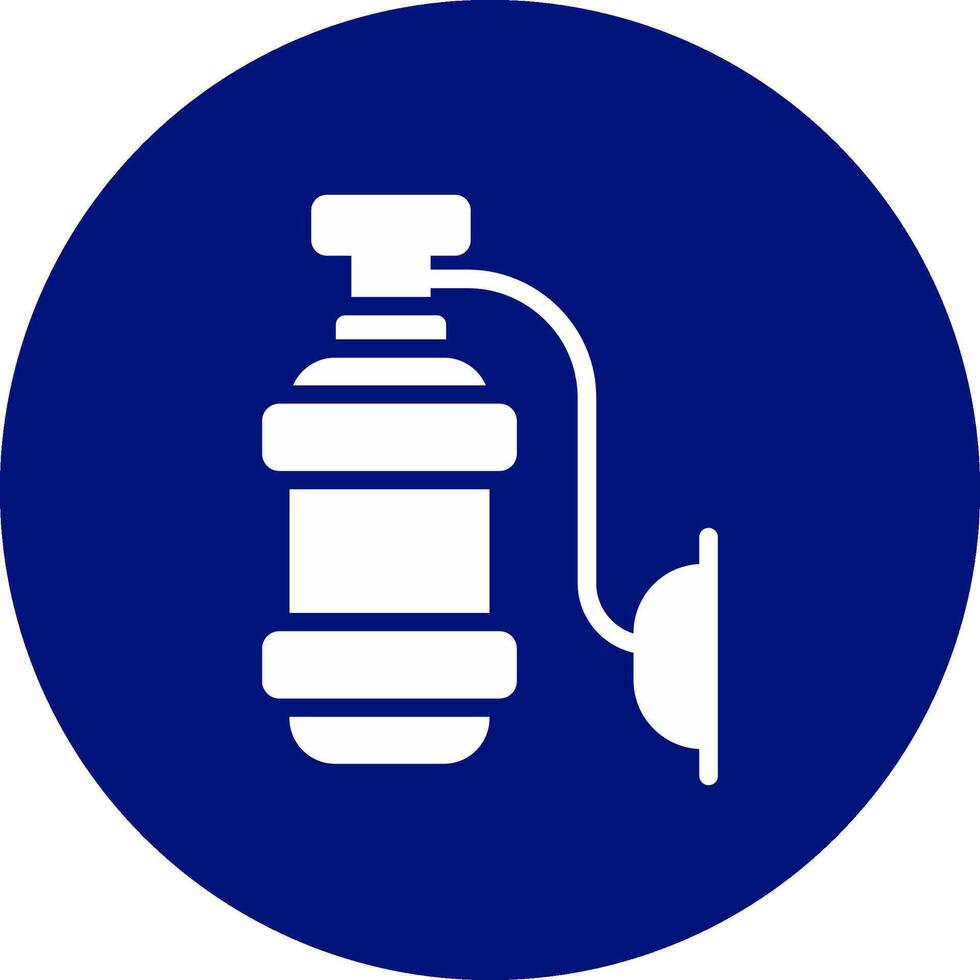 design de ícone criativo de tanque de oxigênio vetor