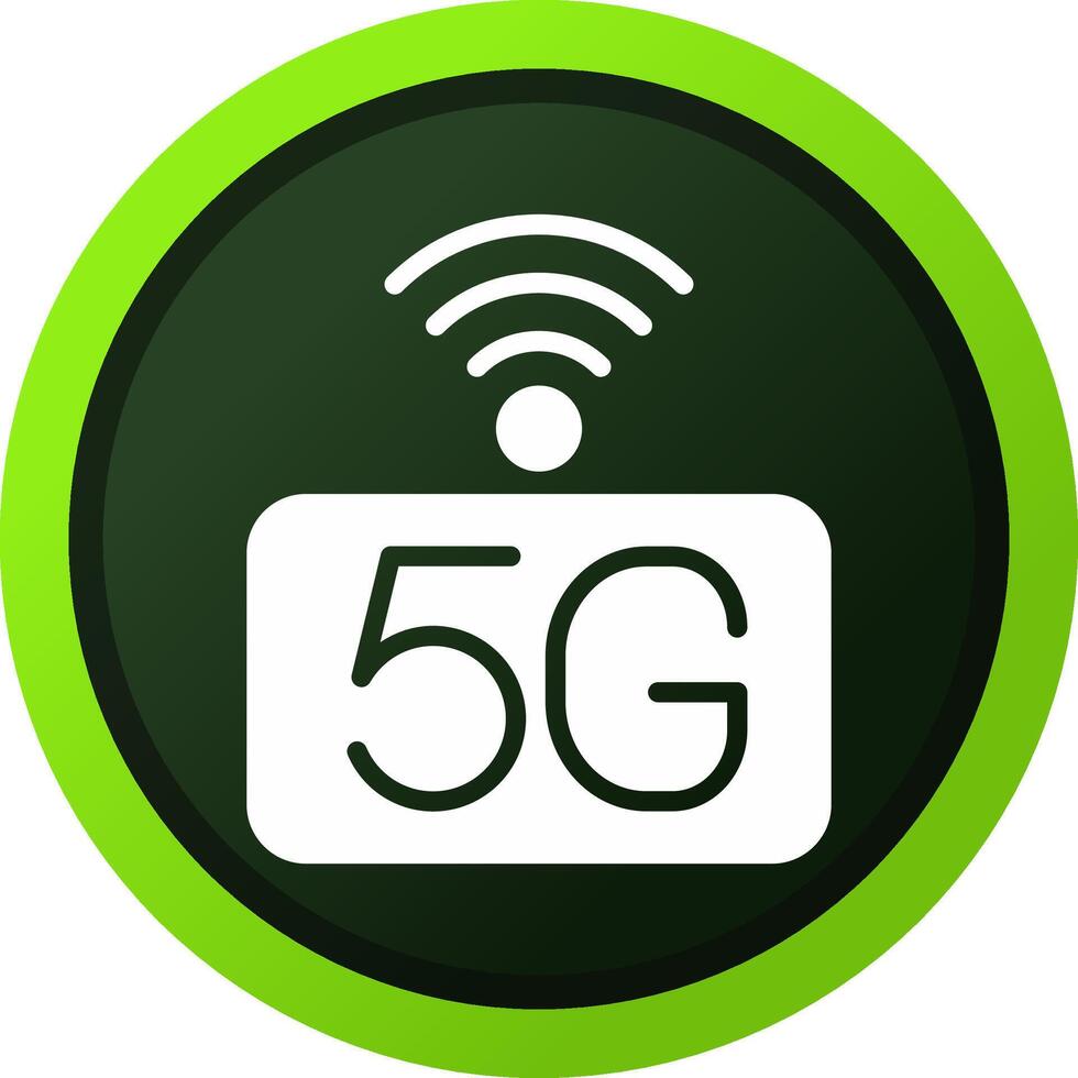 5g rede criativo ícone Projeto vetor