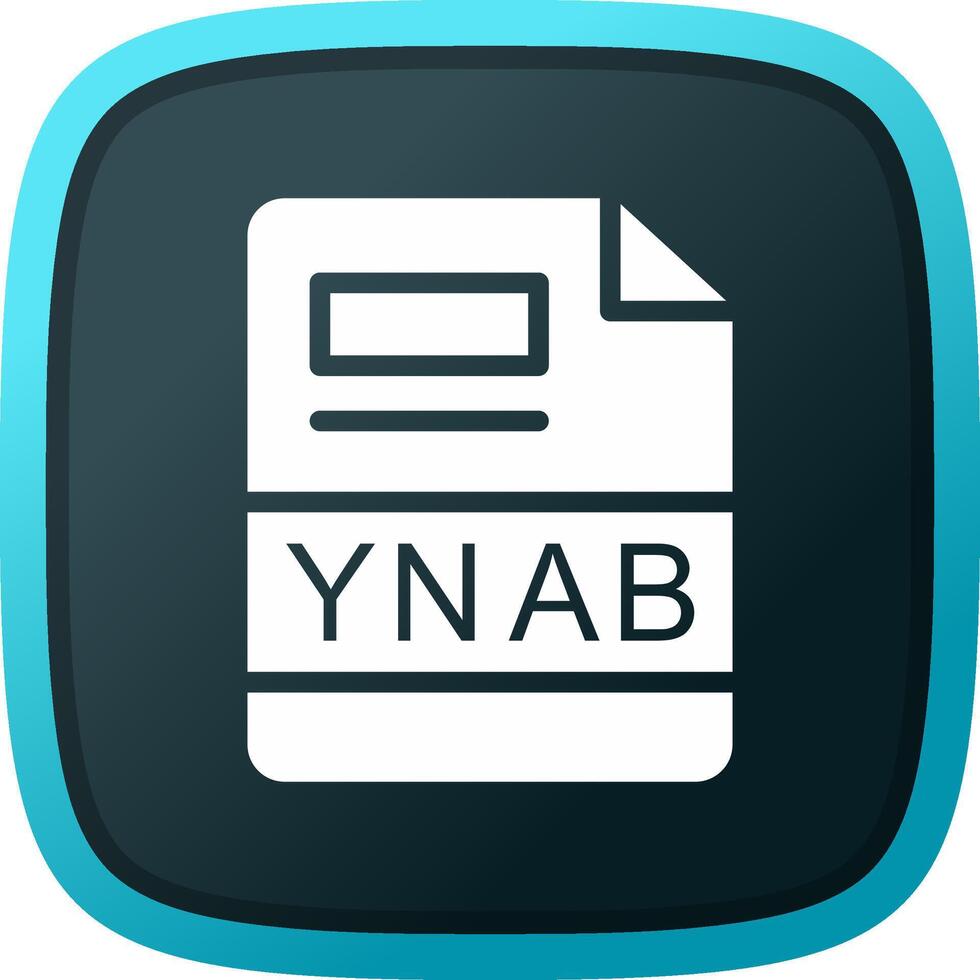 ynab criativo ícone Projeto vetor