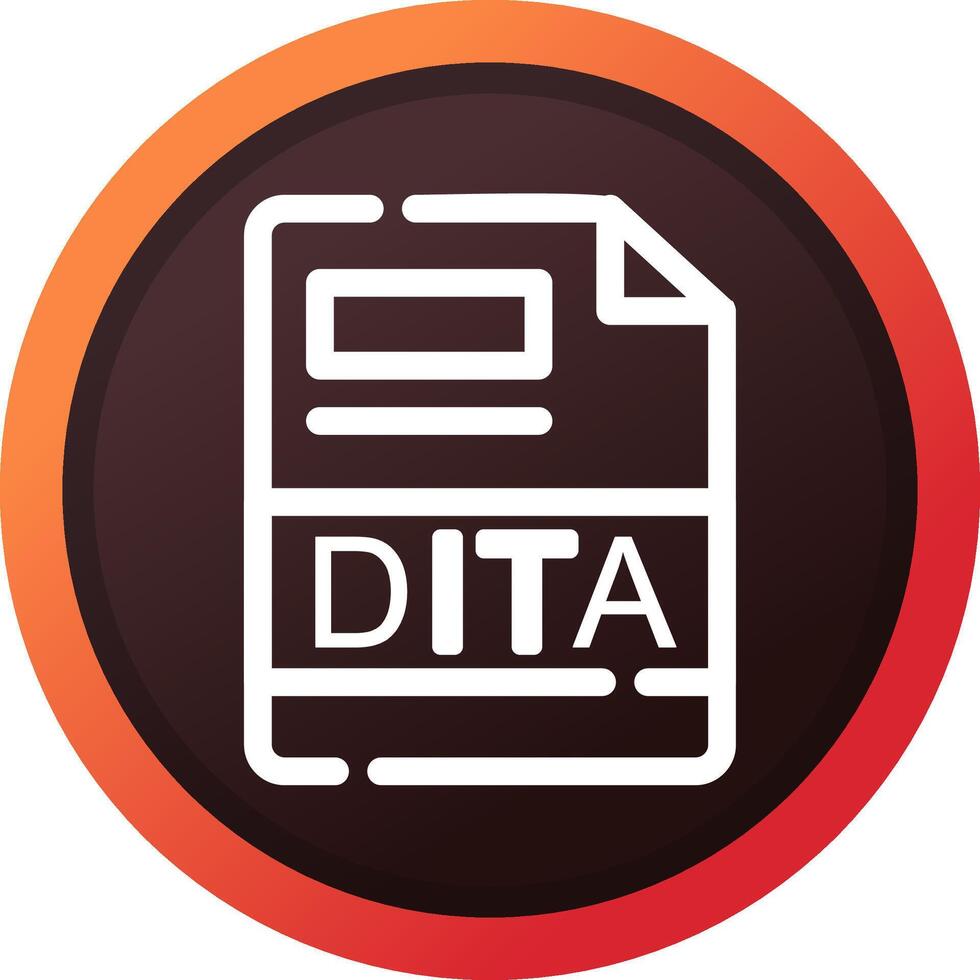 dita criativo ícone Projeto vetor