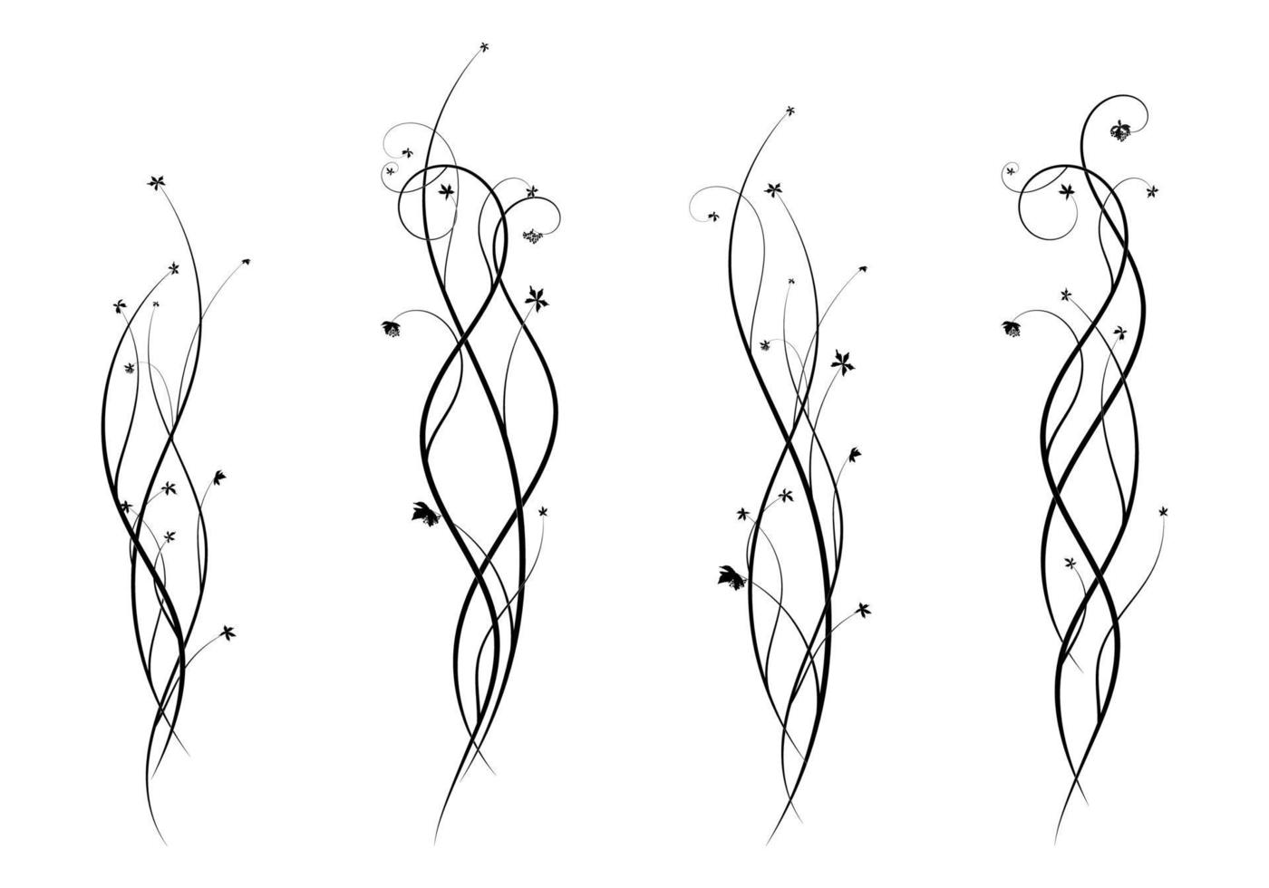 elementos de plantas para design de uvas e frutos novos vetor