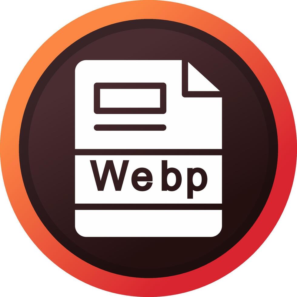 webp criativo ícone Projeto vetor