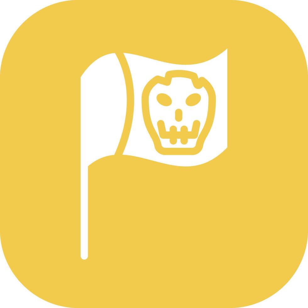 ícone de vetor de bandeira pirata