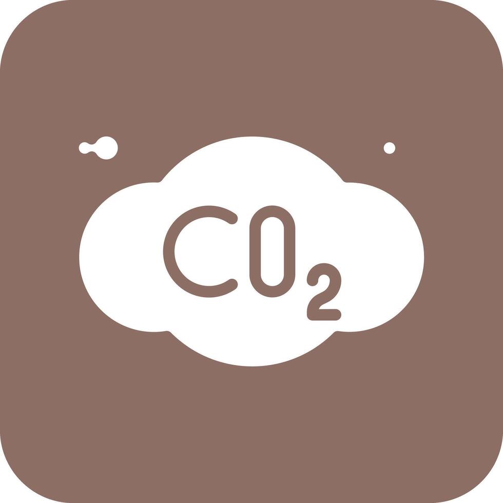 ícone de vetor de co2