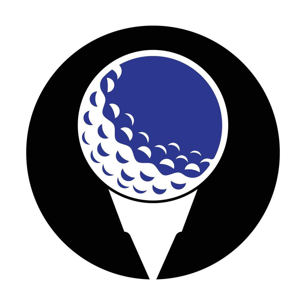 golfe logotipo Projeto modelo vetor. golfe bola em tee logotipo Projeto ícone. vetor