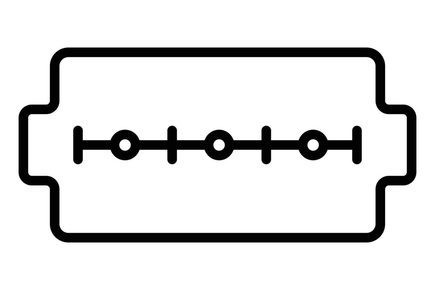 navalha lâmina ícone. ícone relacionado para barbear e asseio. linha ícone estilo. elemento ilustração vetor