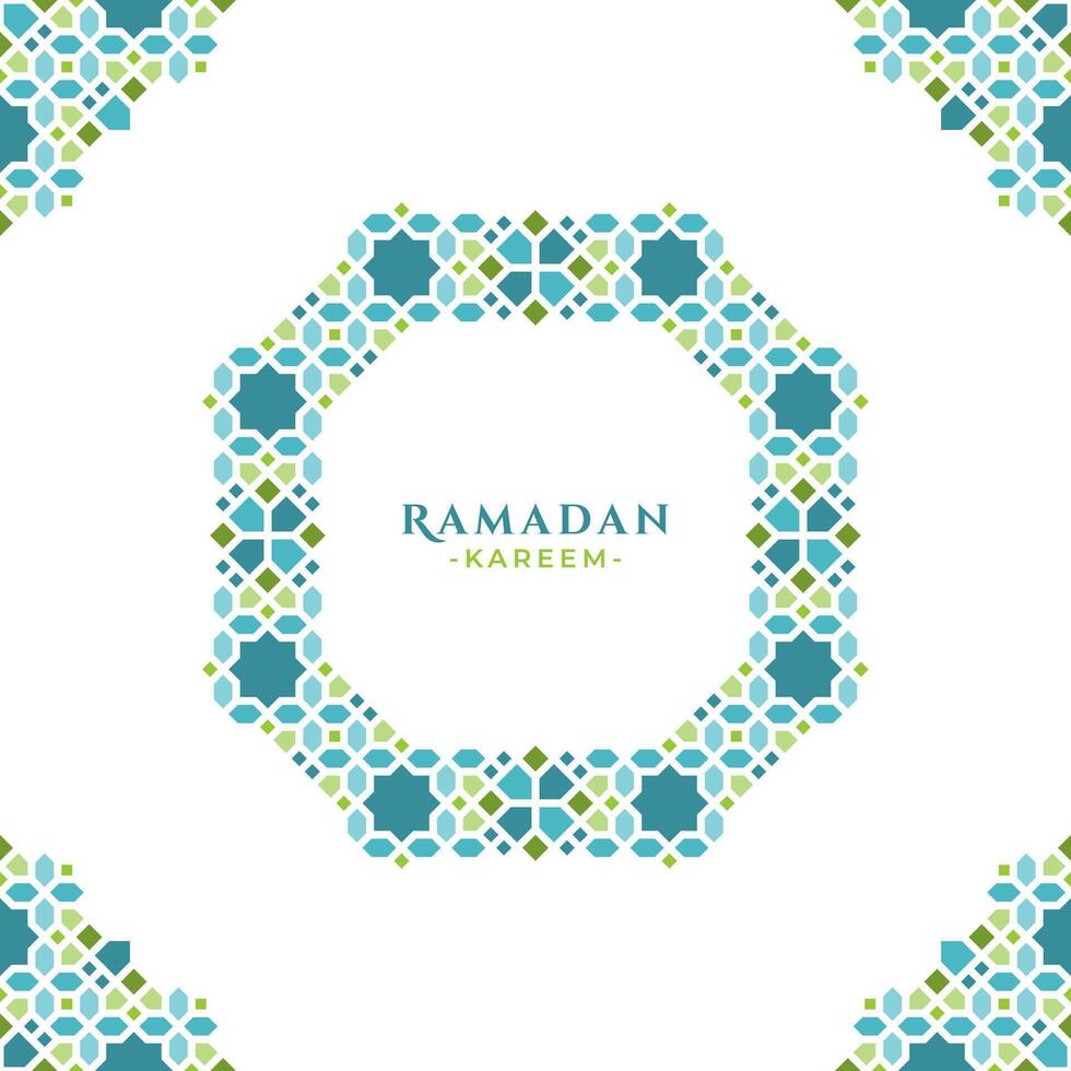 islâmico enfeite Ramadã cumprimento Projeto vetor