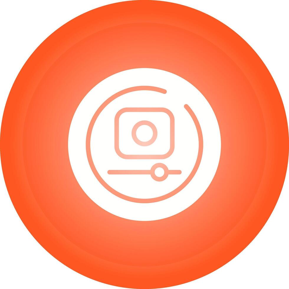 vídeo registro círculo vetor ícone