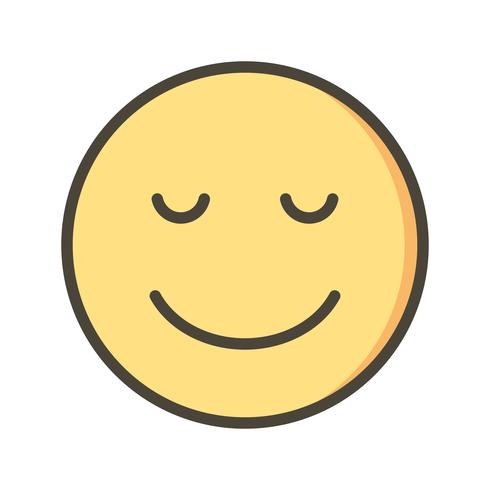 Calma Emoji Vector Icon