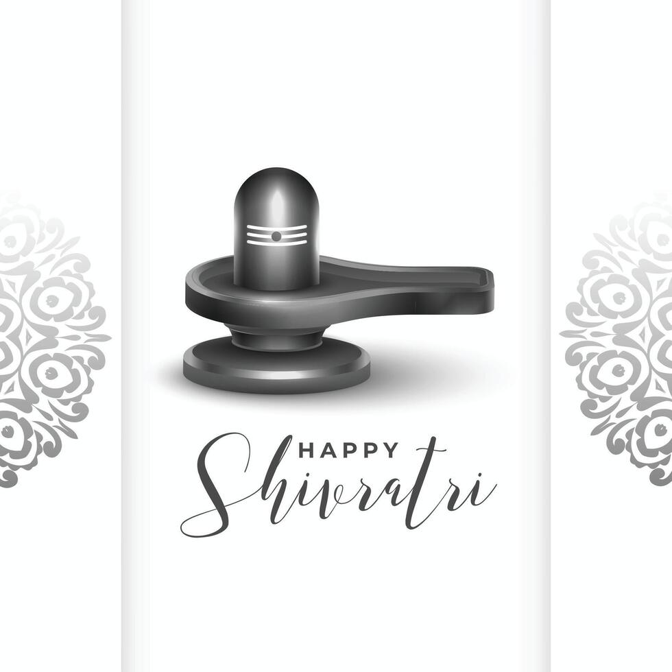 maha Shivratri festival do senhor shiva cumprimento com realista tremor vetor