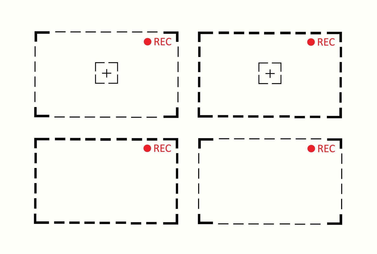 visor quadro, Armação Câmera vetor ilustração