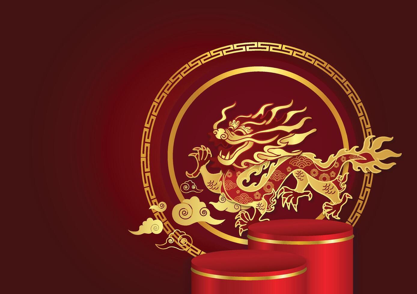 chinês Novo ano produtos exibição vetor