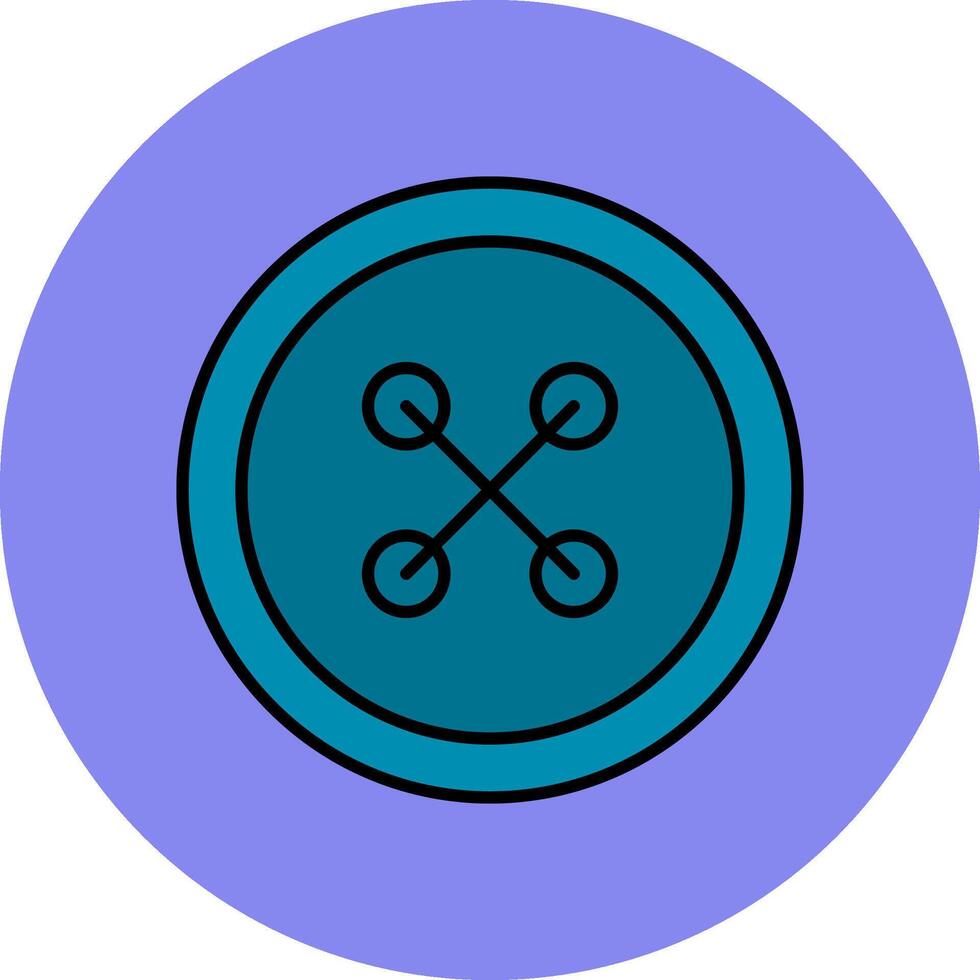 pano botão linha preenchidas multicor círculo ícone vetor