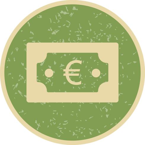 Ícone do vetor de euro