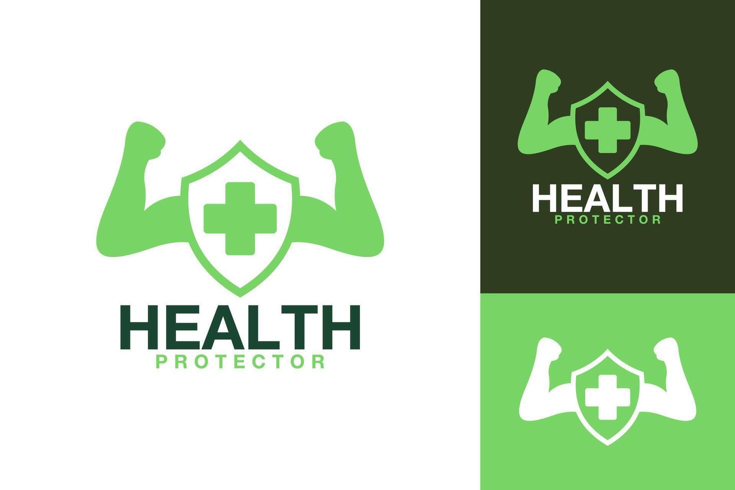 saúde guarda saudável escudo proteção logotipo Projeto vetor