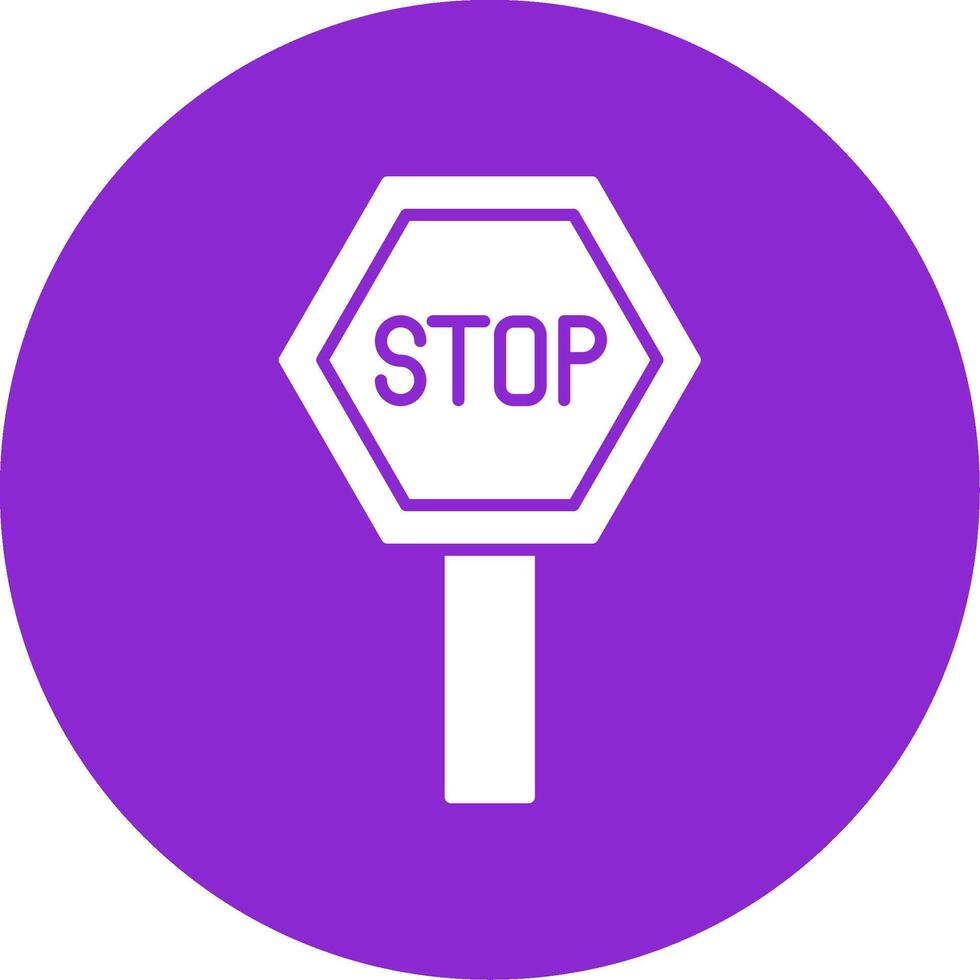 ícone de círculo de glifo de pit stop vetor