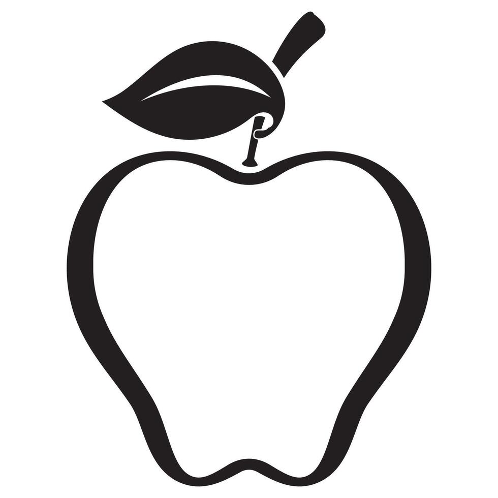 desenho de ilustração vetorial apple vetor