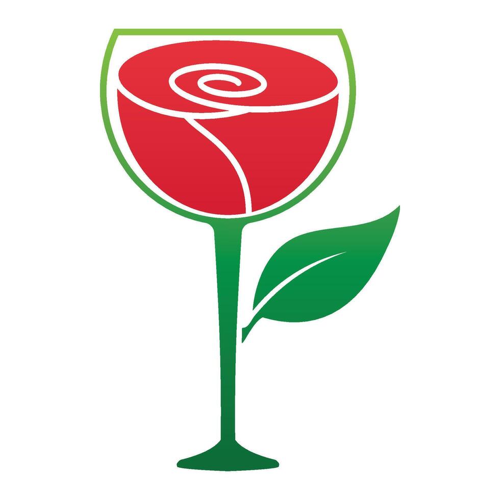 rosa logotipo ilustração. vetor