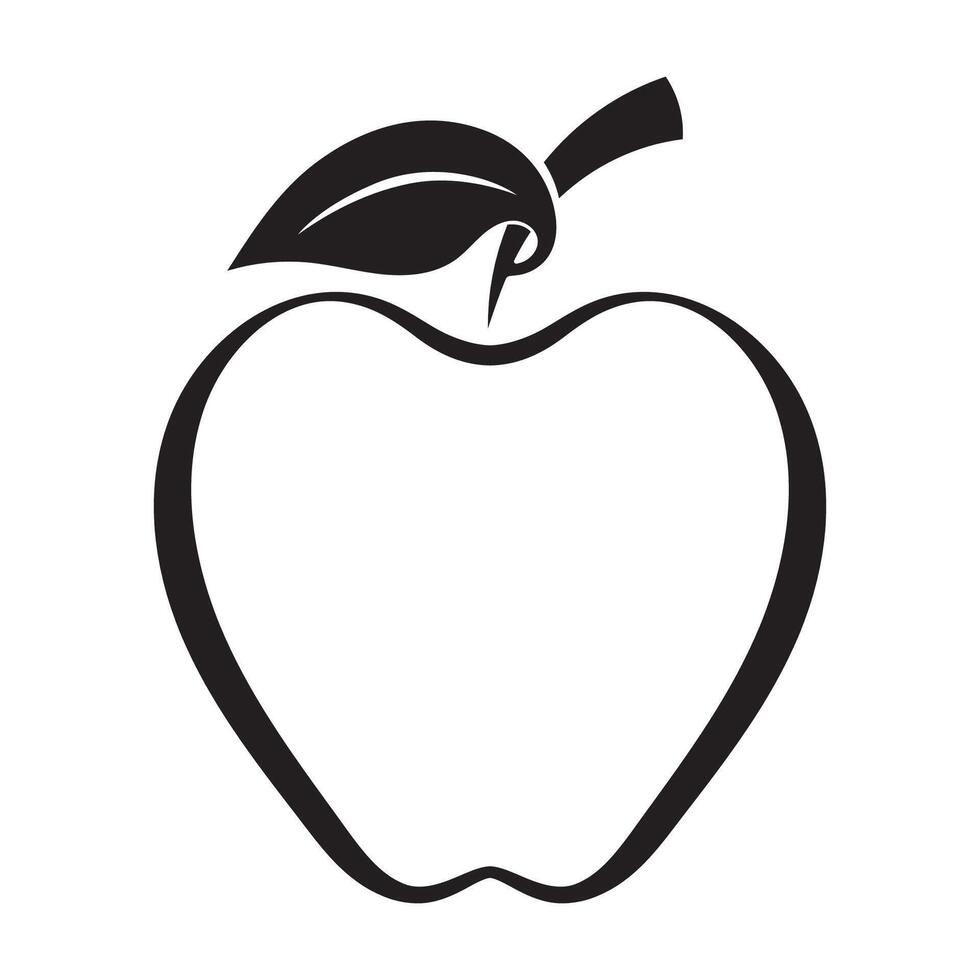 desenho de ilustração vetorial apple vetor