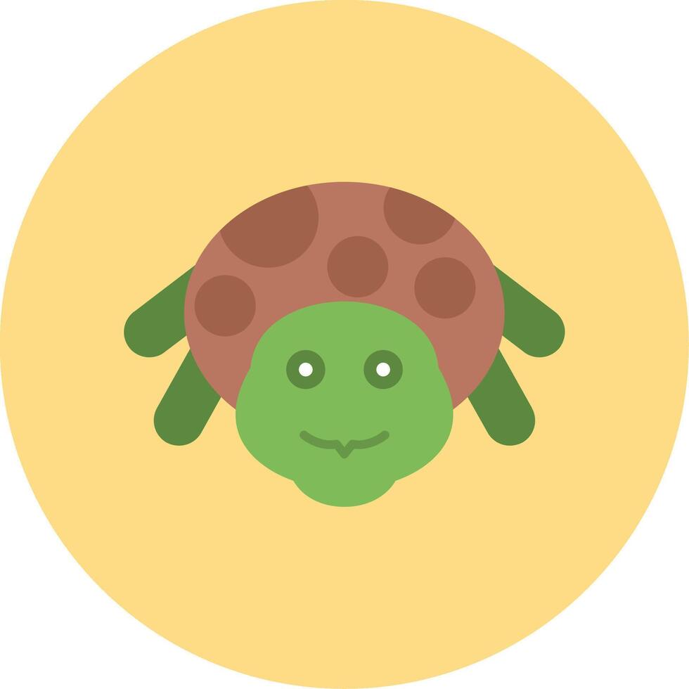 tartaruga plano círculo ícone vetor