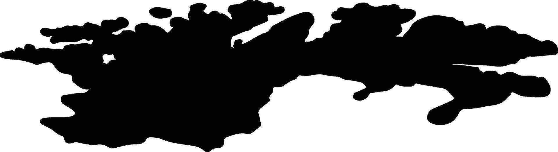 Finnmark Noruega silhueta mapa vetor