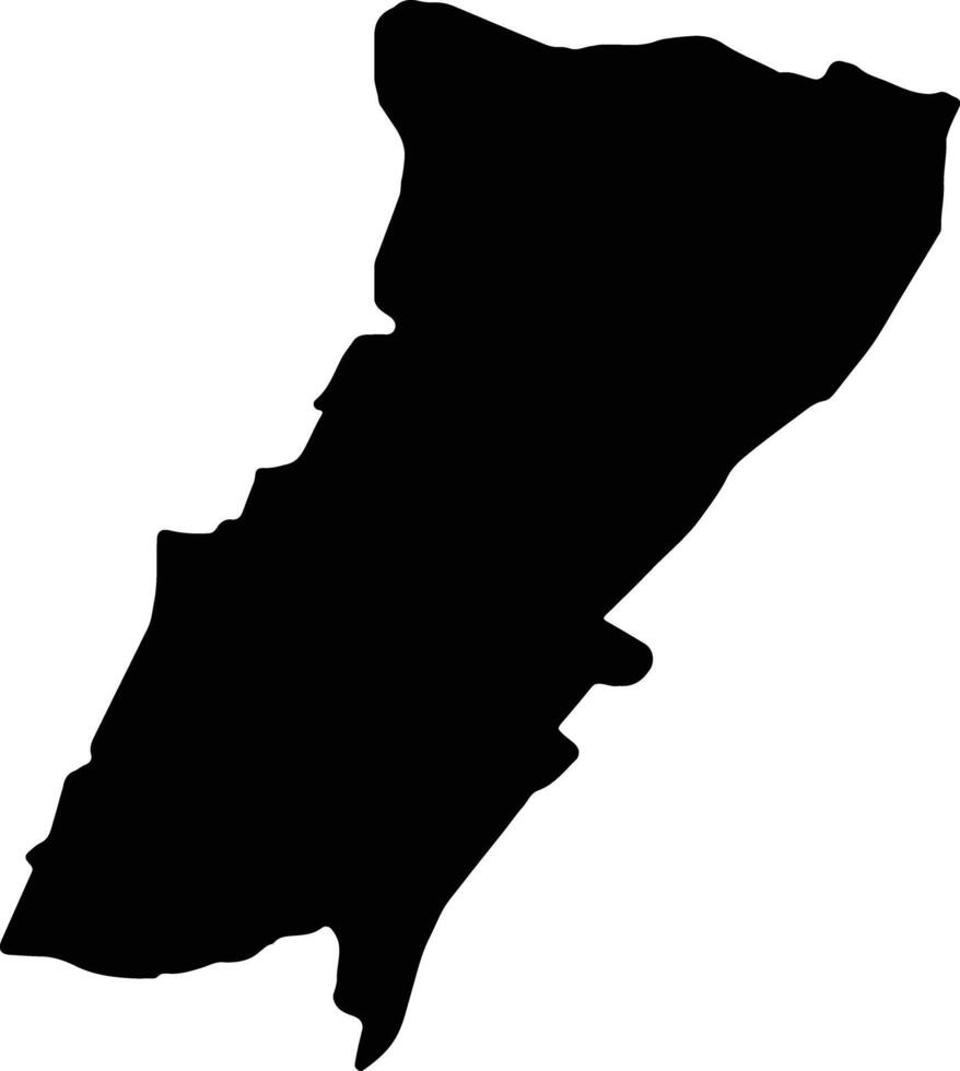 montar Líbano Líbano silhueta mapa vetor