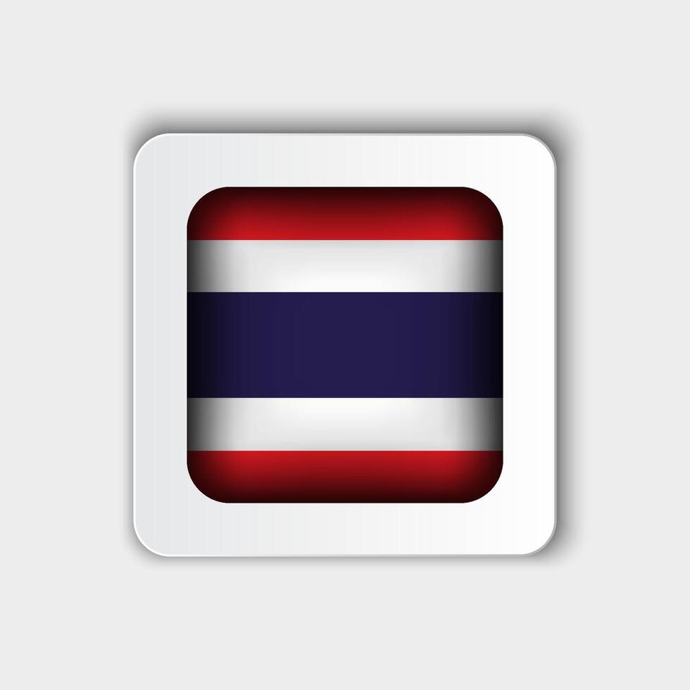 Tailândia bandeira botão plano Projeto vetor