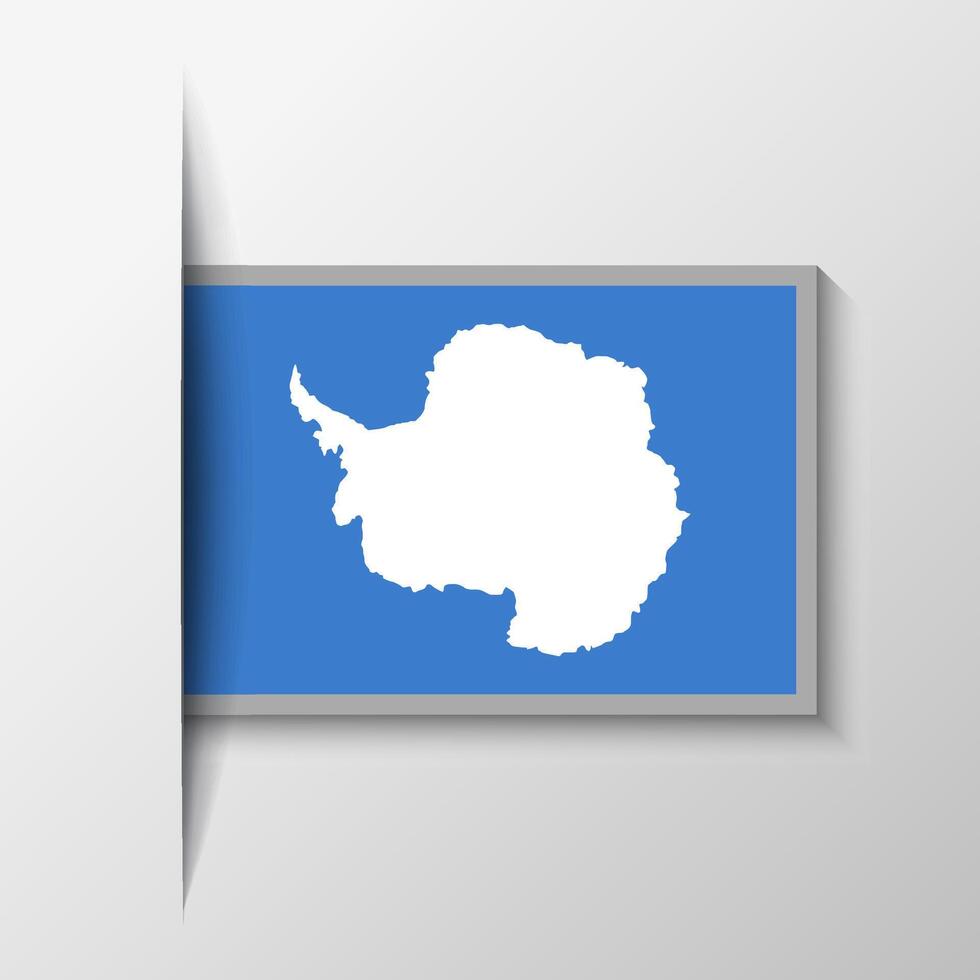 vetor retangular Antártica bandeira fundo