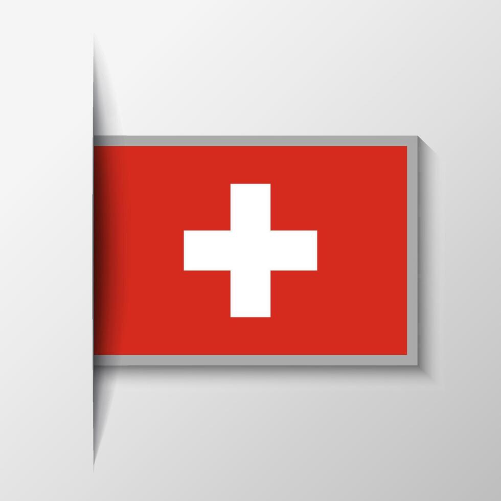 vetor retangular Suíça bandeira fundo