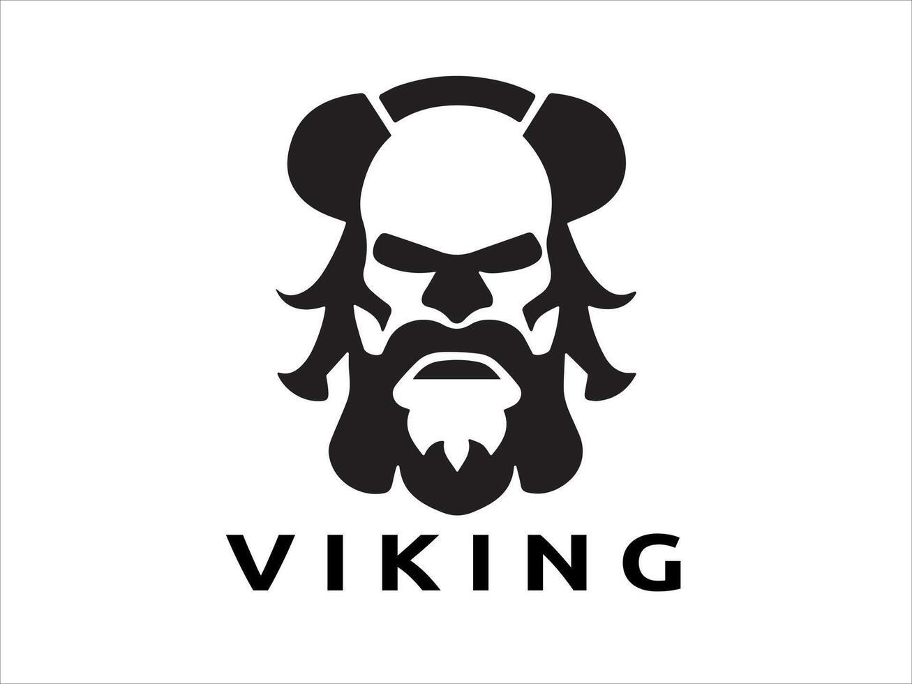 viking logotipo Projeto ícone símbolo vetor modelo. humano viking logotipo vetor.