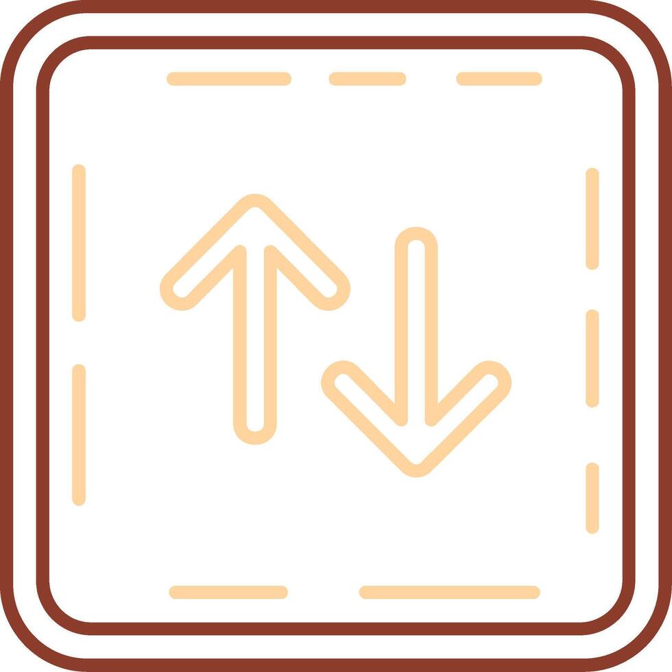 ícone de duas cores de linha de troca vetor