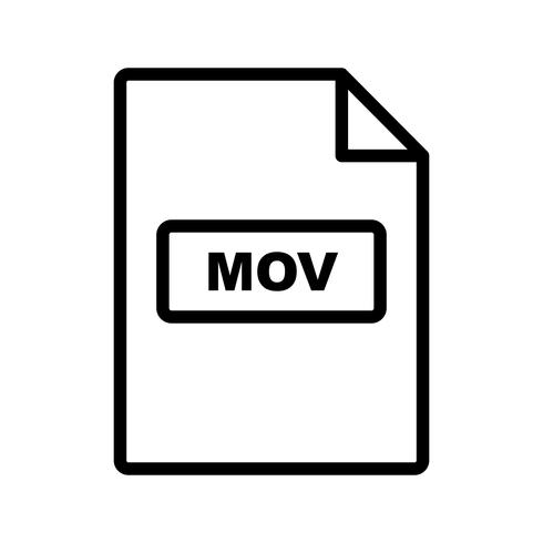 Ícone de vetor MOV