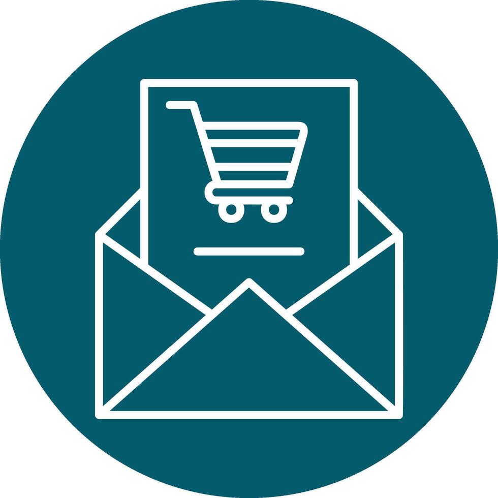 compras o email vecto ícone vetor