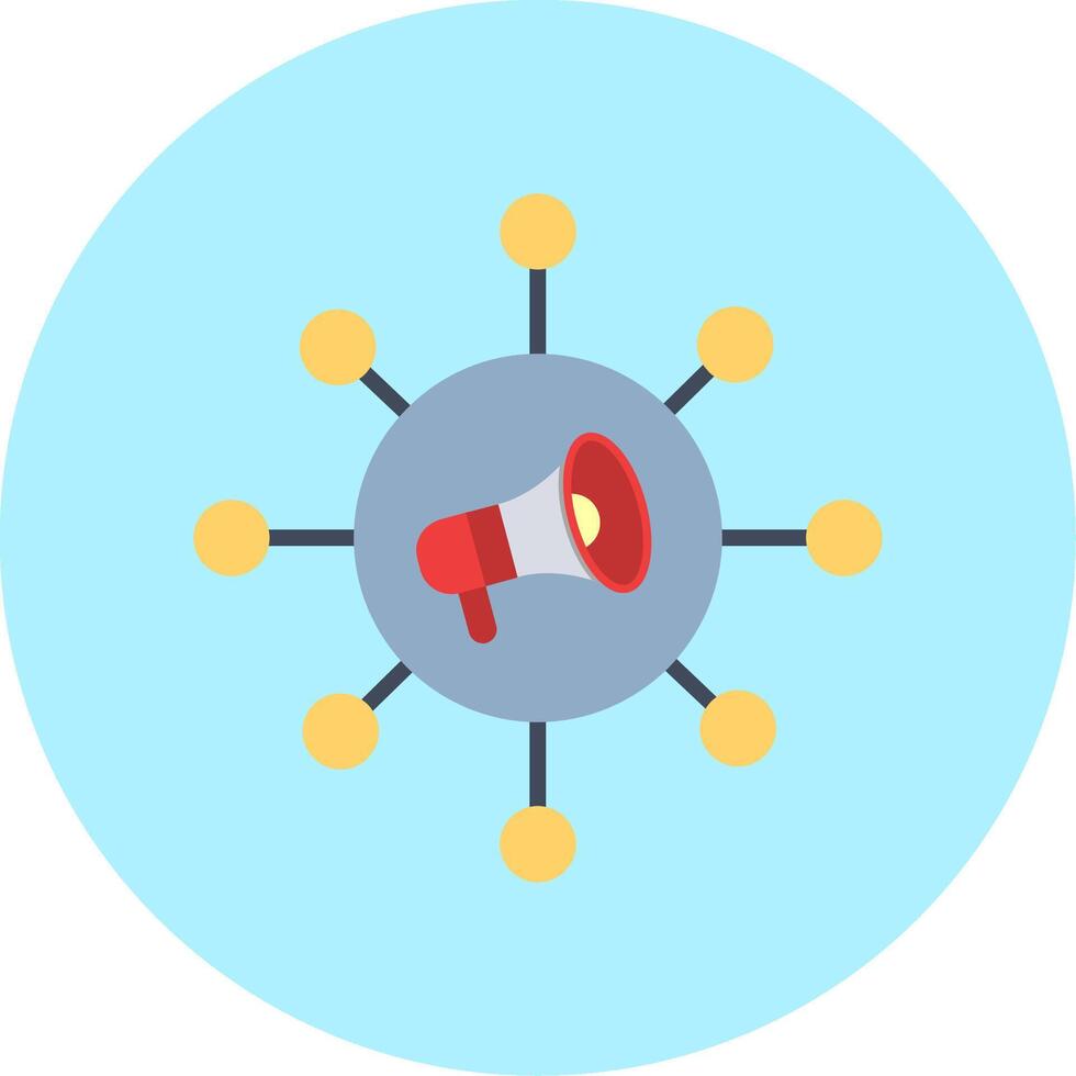ícone de vetor de marketing viral