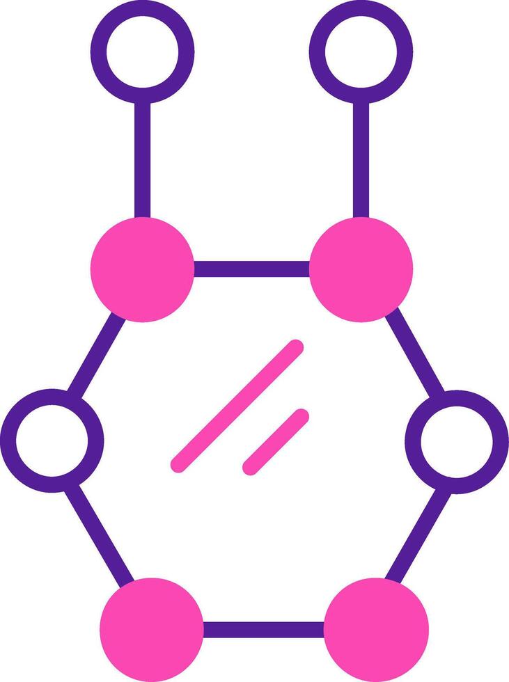 ícone de vetor de molécula