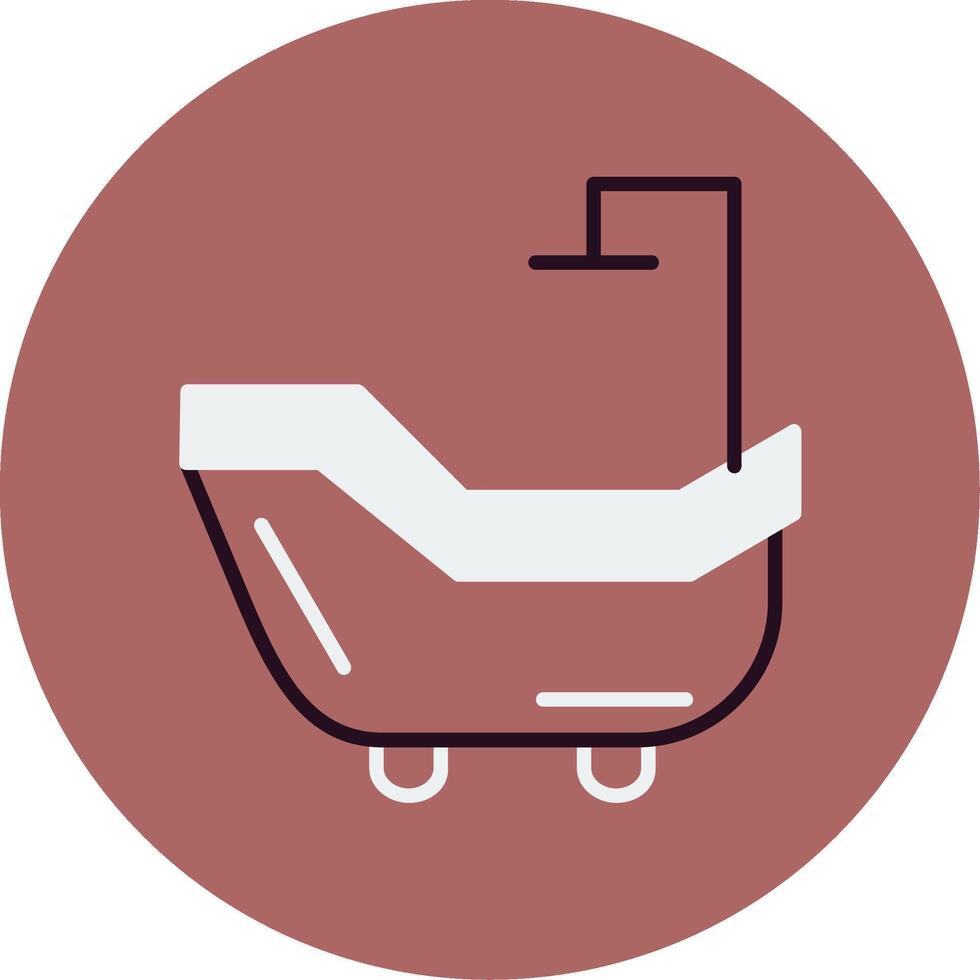 ícone de vetor de banheira