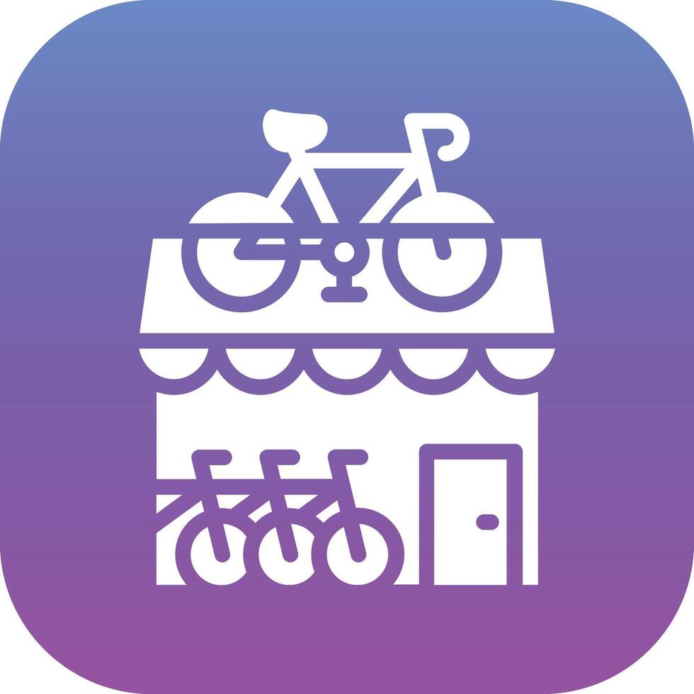 bicicleta fazer compras vetor ícone